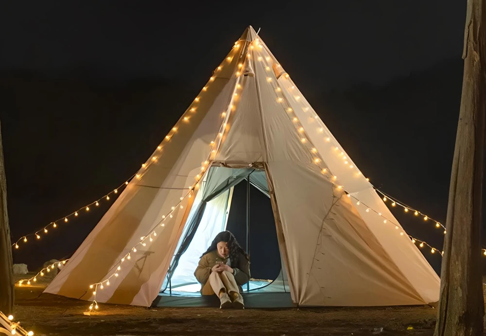 white teepee tent